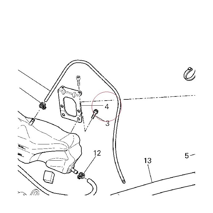 Bracket, water tank 83014291A