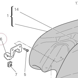 Bracket, fuel tank 83014311A