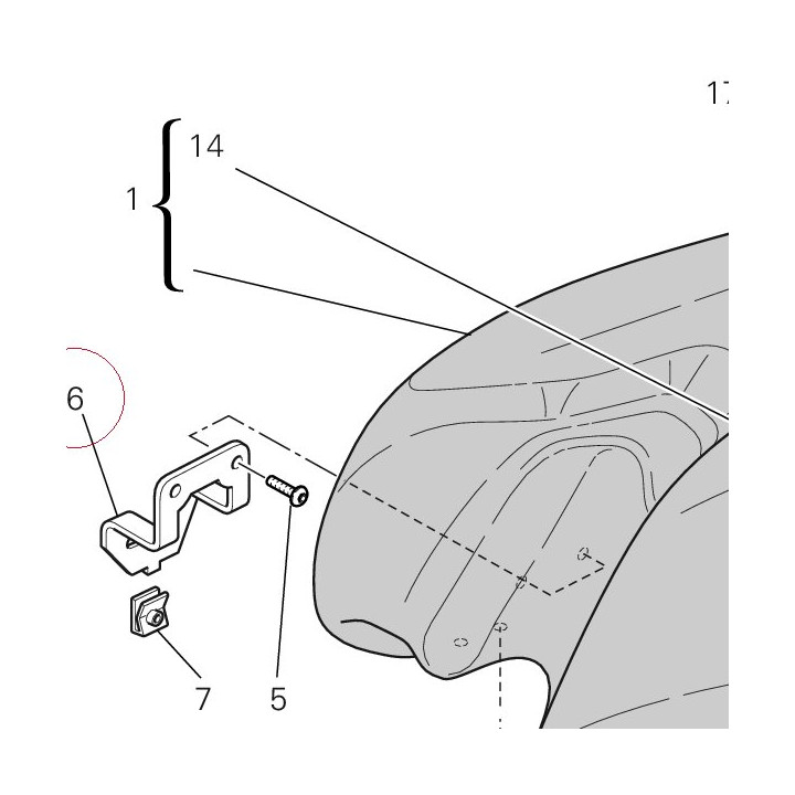 Bracket, fuel tank 83014311A