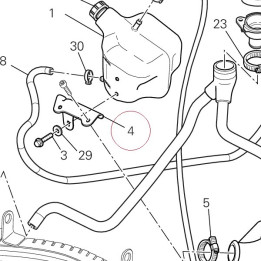 Bracket, water tank 83014411A
