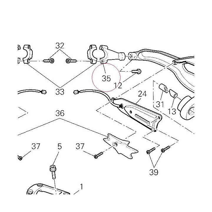 Right driving mirror holder 83014441B