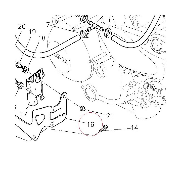 Bracket carbon canister 83014651A