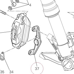 Bracket, sensor speed 83014771A