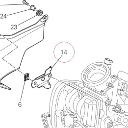 Right bracket 83015221B