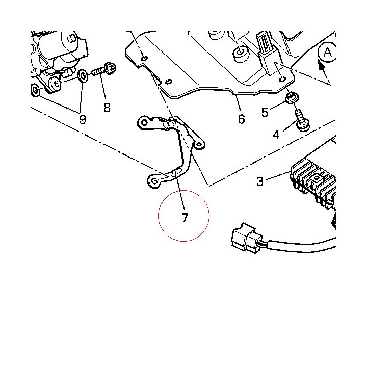 Bracket, motor exhaust valve 83015441A