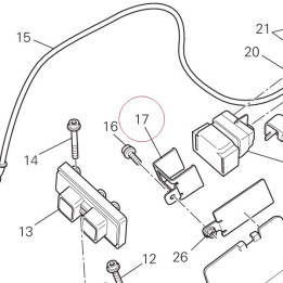 Bracket, starter relay 83015491A