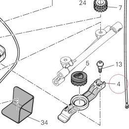 Bracket, battery band 83015601A