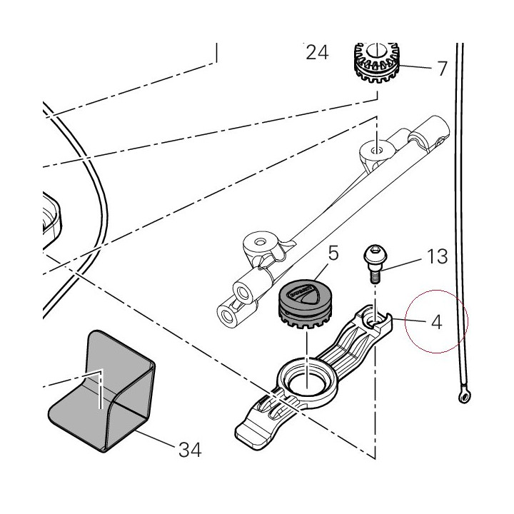Bracket, battery band 83015601A