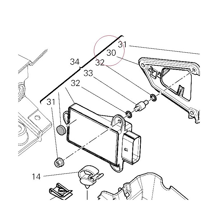 Bracket blackbox 83015611A