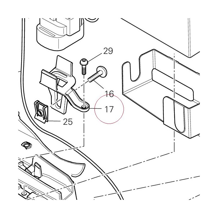 Bracket remote switch 83015621A