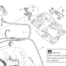 Holder, hydraulic unit ABS 83015631A