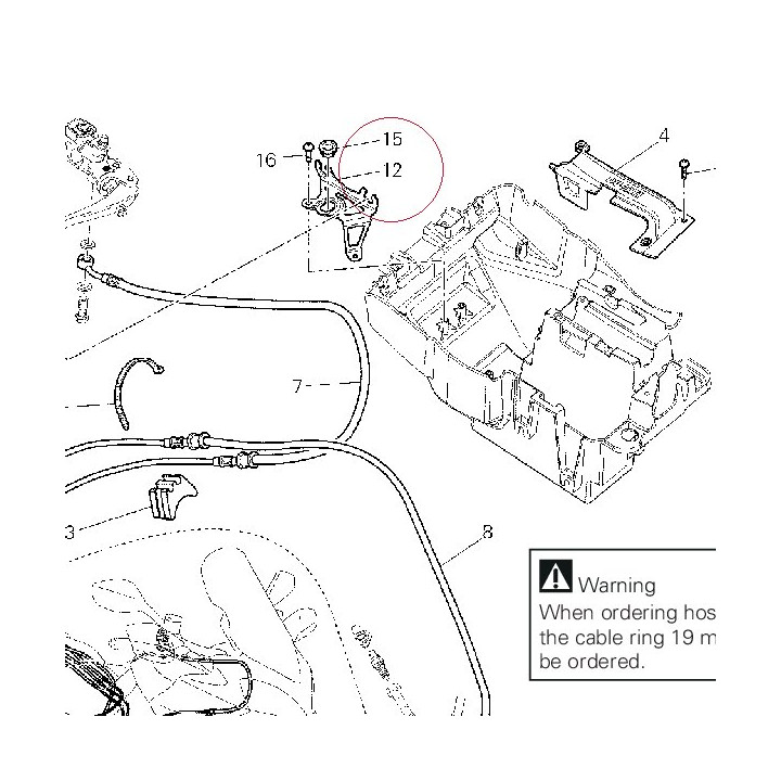 Holder, hydraulic unit ABS 83015631A