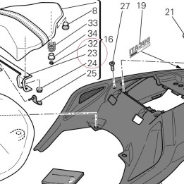Hook, seat 83015641A
