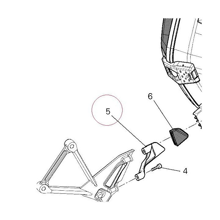 Bracket bottom right 83015911A