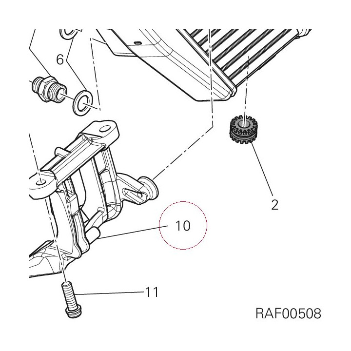 Stay, oil cooler 83015951C