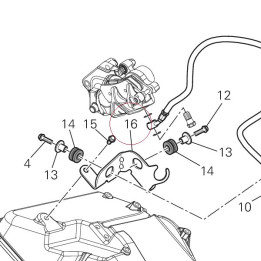 Holder, hydraulic unit ABS 83016071A