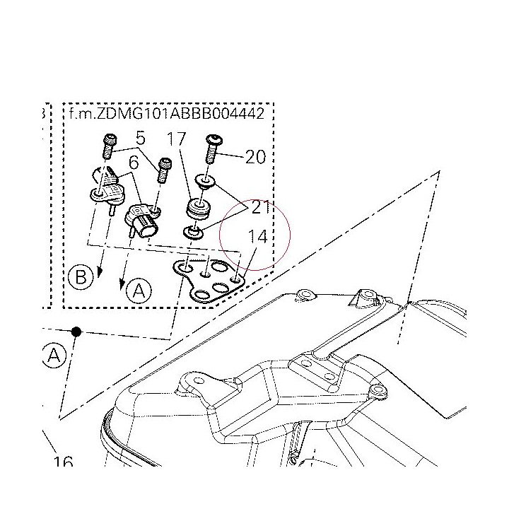 Bracket sensor pressure map 83016122A