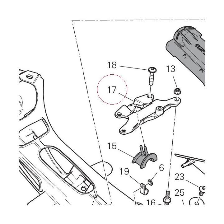 Bracket upper 83016452AA