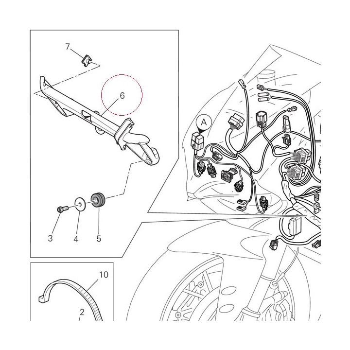 Bracket, front 83017071A