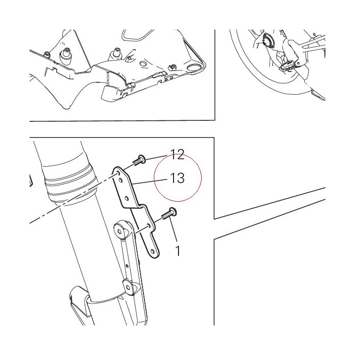 Right bracket 83017111AA