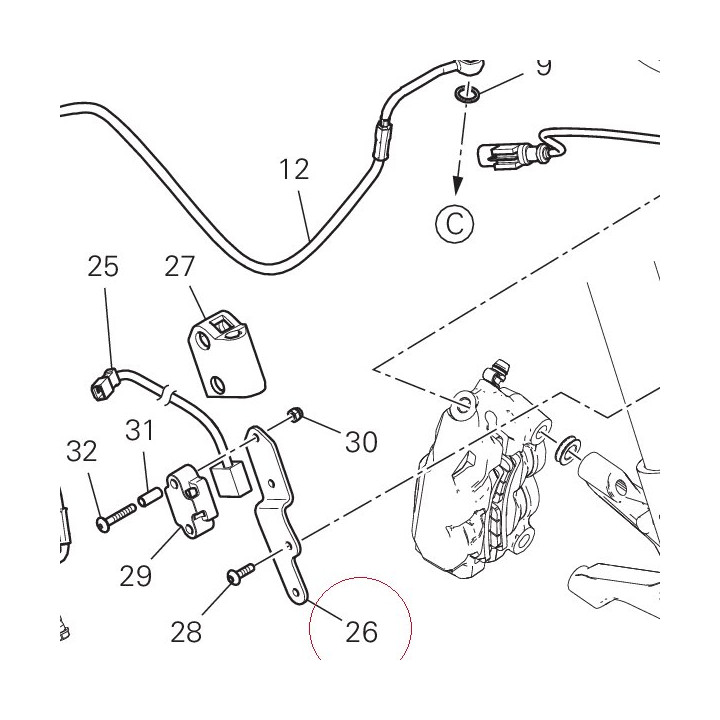 Left bracket 83017121AA