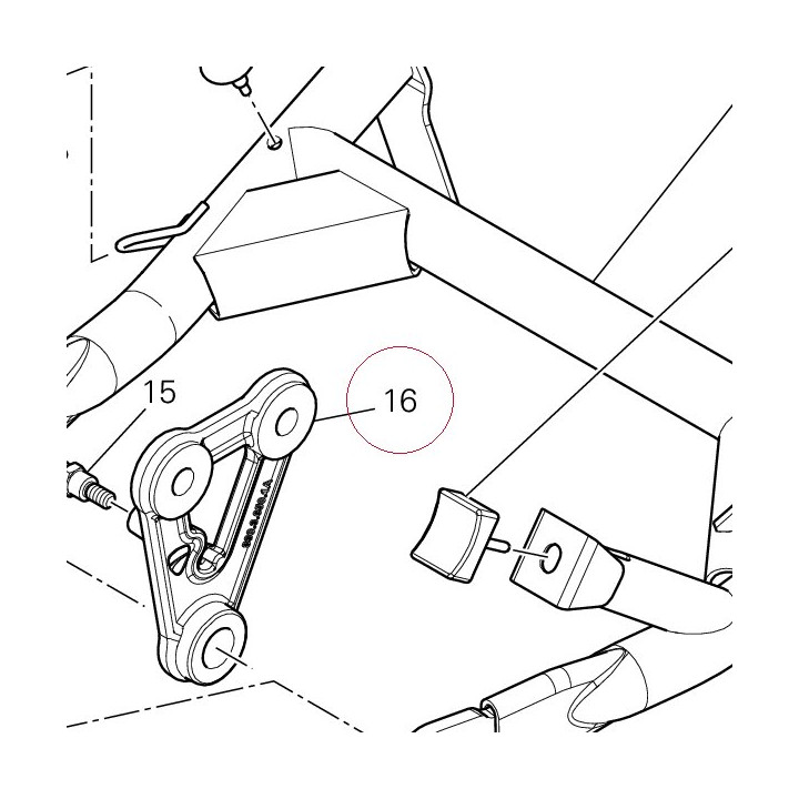 Bracket, stand right 83017411BA