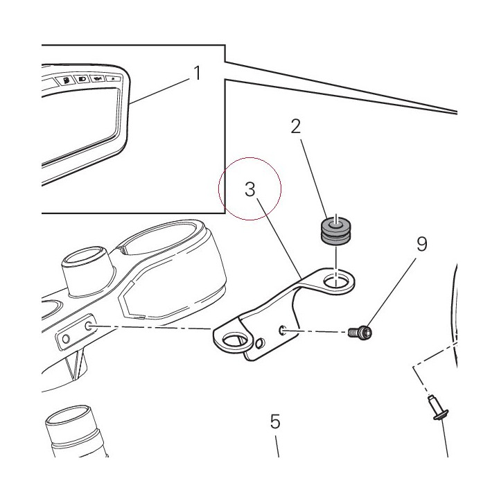 Bracket upper 83017541BA