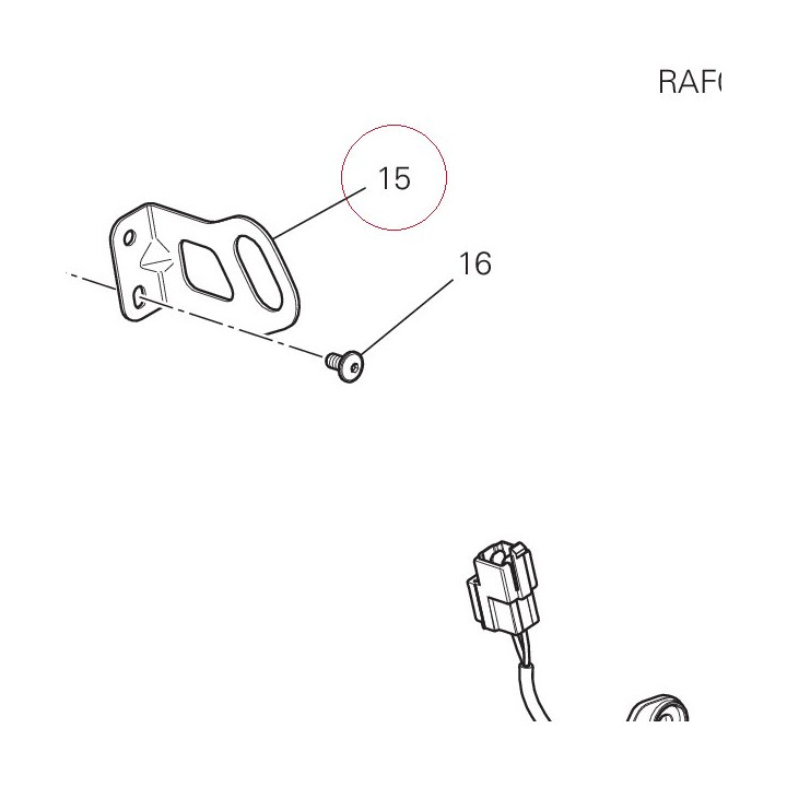 Right bracket 83017601AA