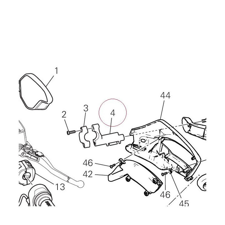 Right bracket 83017661B
