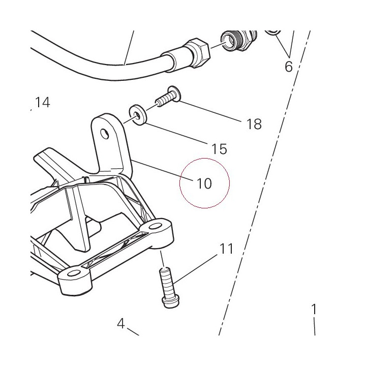 Stay, oil cooler 83018411AA