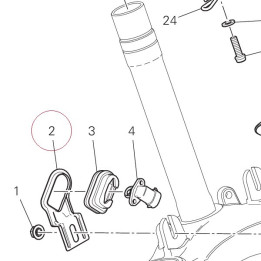 Bracket, sensor temperature 83018731AA