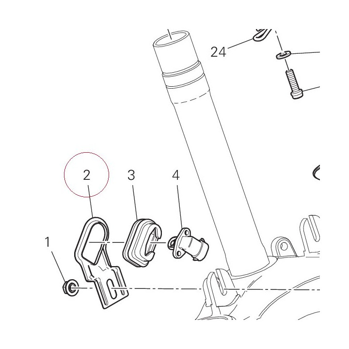 Bracket, sensor temperature 83018731AA