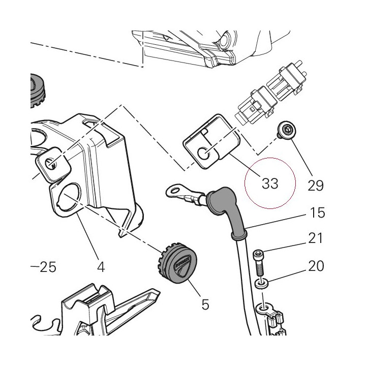 Bracket, fuse box 83018742A