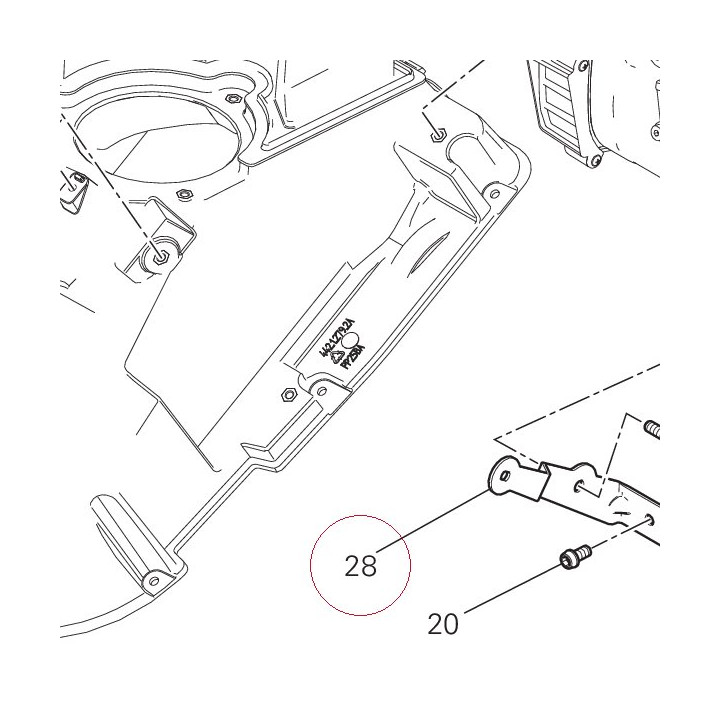 Horn bracket 83018872AA