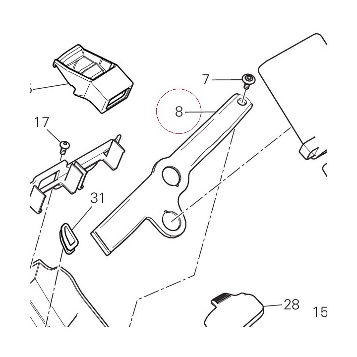 Bracket, battery band 83019202A