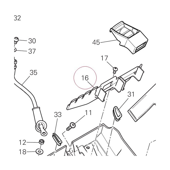 Bracket, fuse box 83019212A