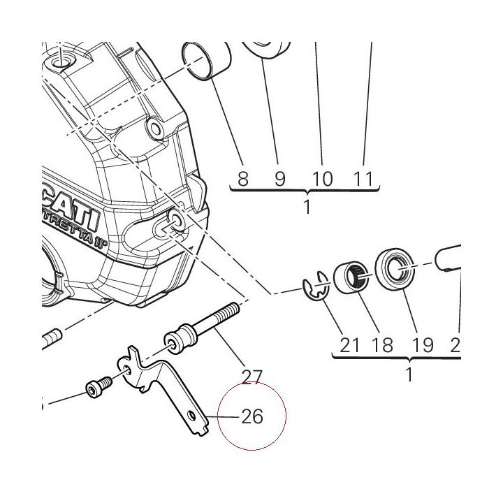 Right bracket 83019422AA