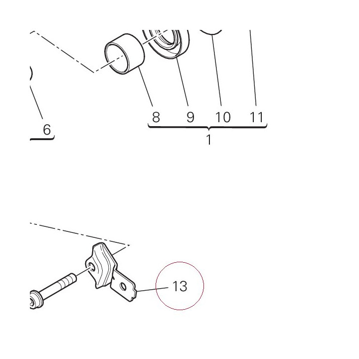 Right bracket 83019902AA