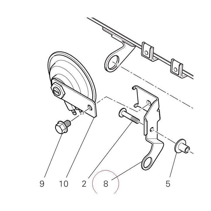 Bracket, horn 83019921BA