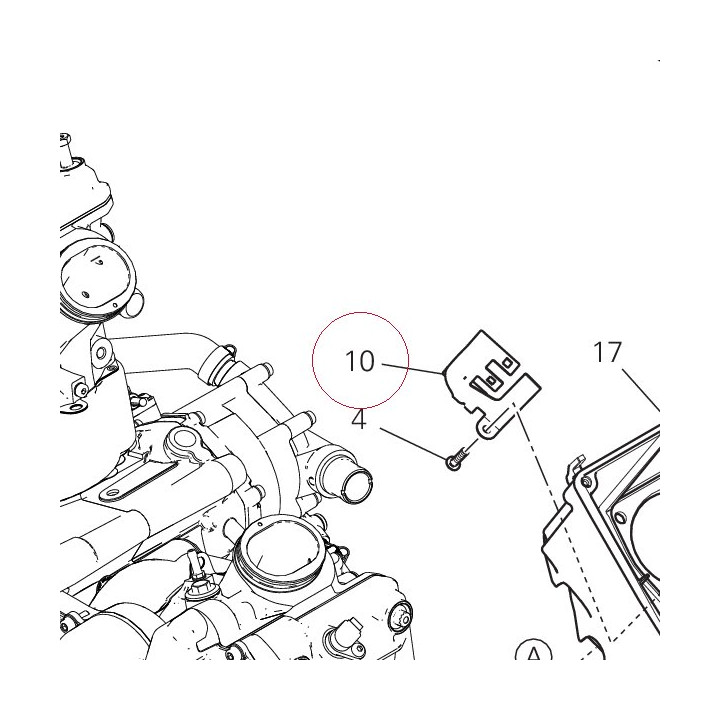 Bracket, connector 83019941AA