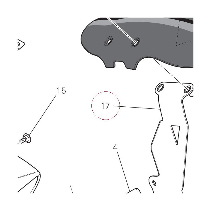 Bracket, front fender right 8301A211AA