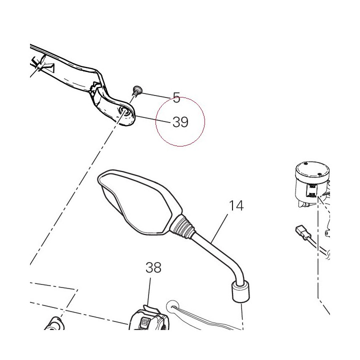 Left bracket 8301A392A