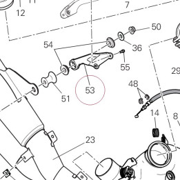 Bracket, muffler support 8301A491AB