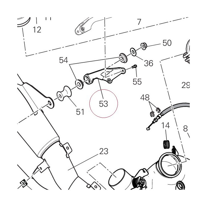 Bracket, muffler support 8301A491AB