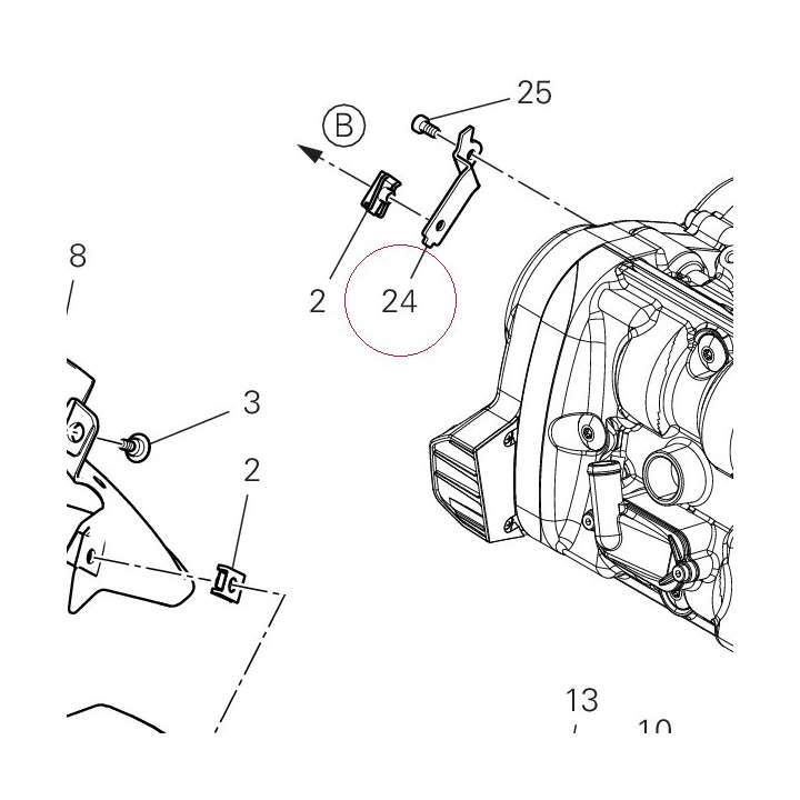 Right bracket 8301A961AA