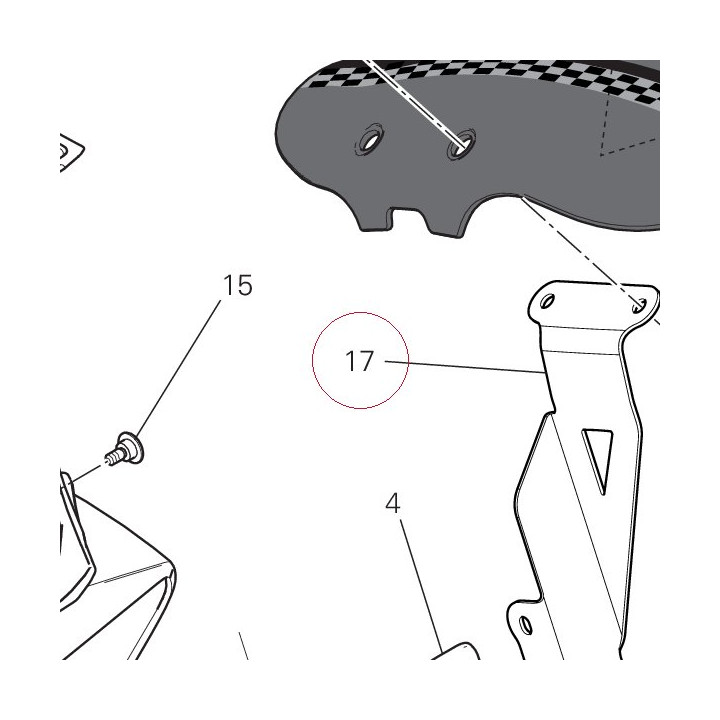 Bracket, front fender right 8301D601AA