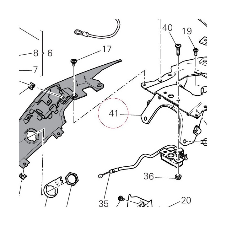 Plate, rear frame 8301D924AA