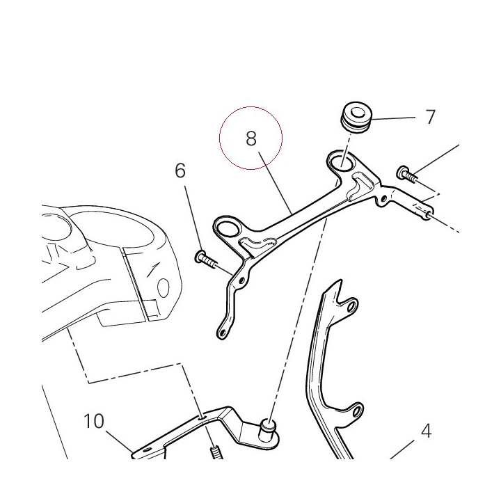 Headlight bracket 8301D961BA