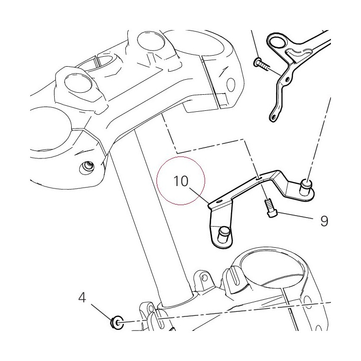 Bracket upper 8301D972A
