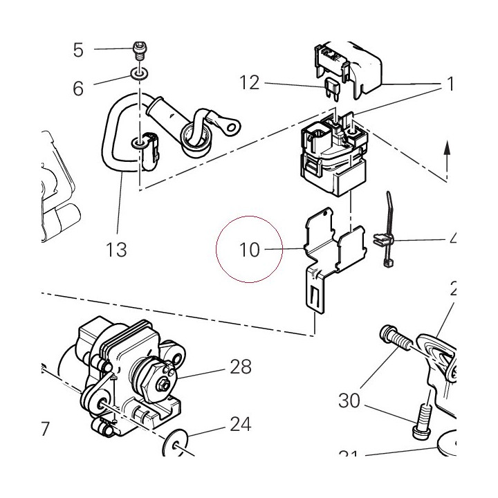 Bracket remote switch 8301E031AA